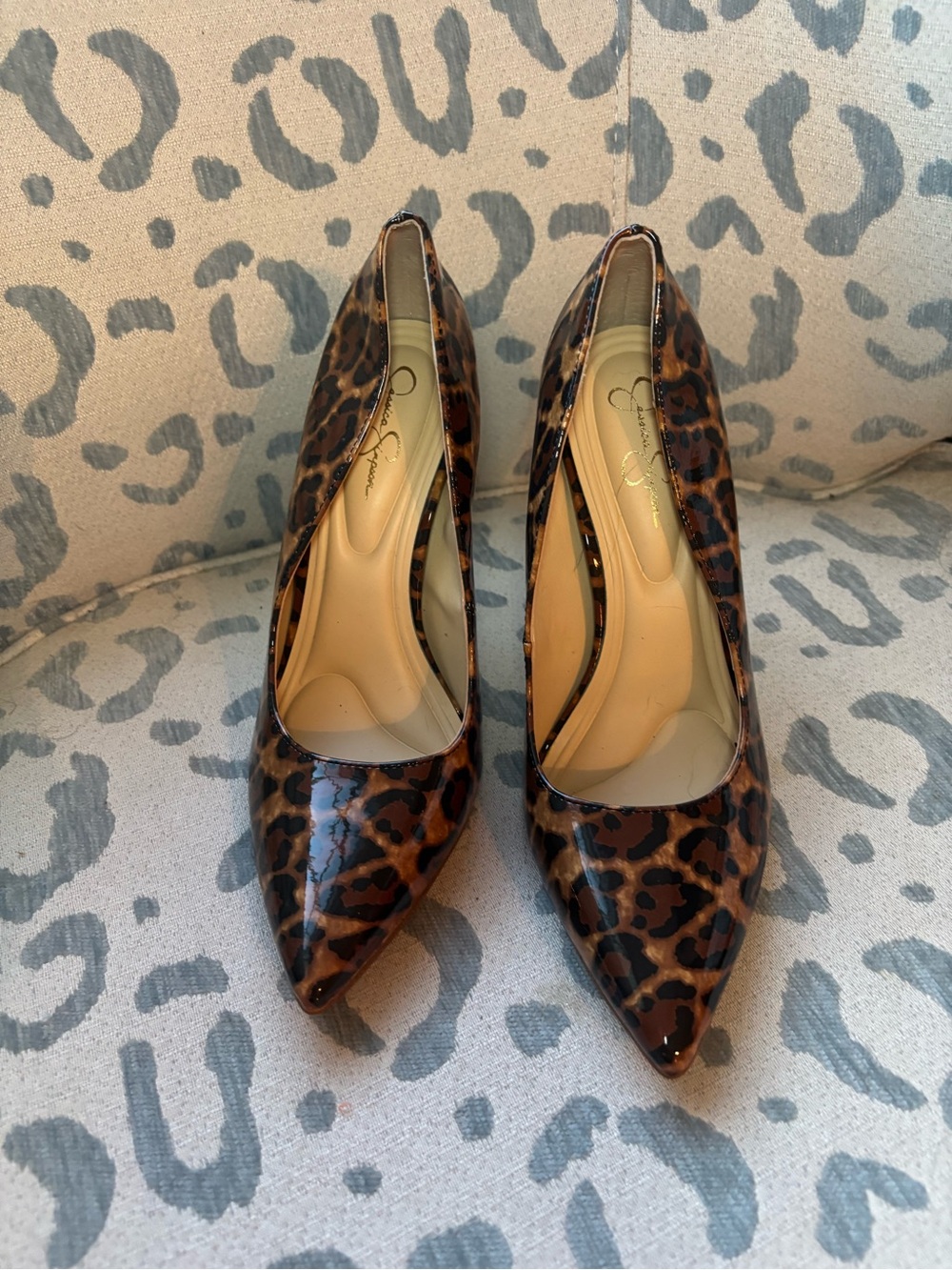 Brand New! Jessica Simpson - Leopard Print Pointed Toe Pumps - (Size: 7)
